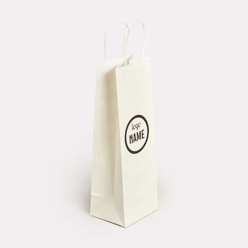 Sac en papier à bouteille de vin - sérigraphie – Image 6