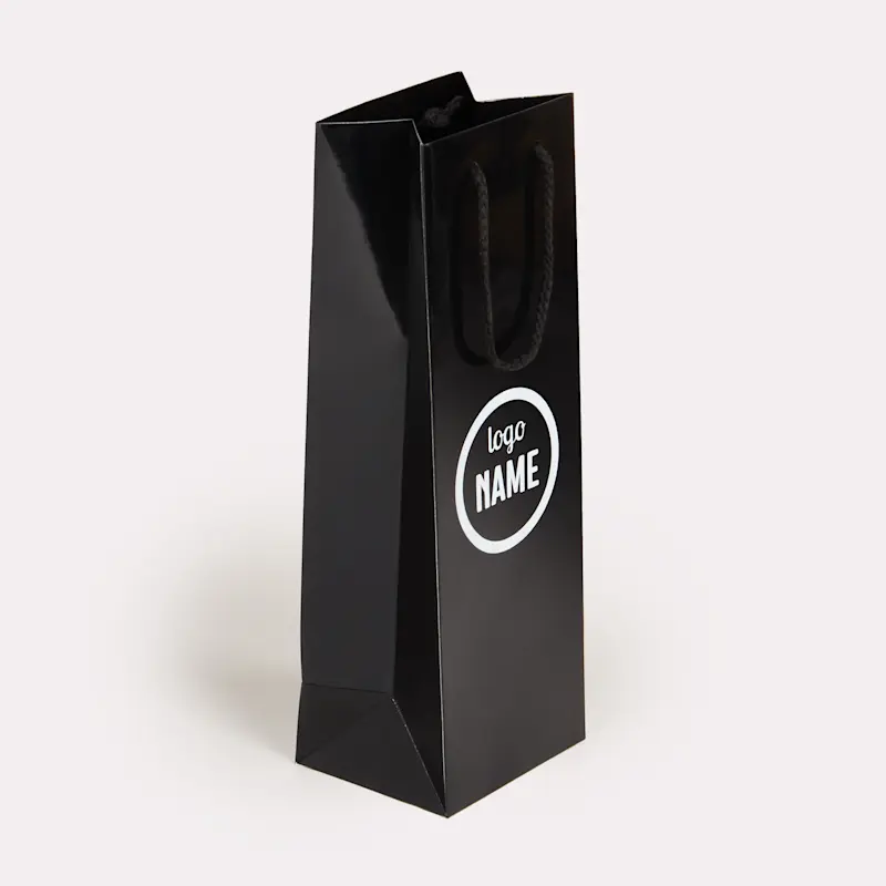 Sac en papier à bouteille de vin - sérigraphie – Image 9