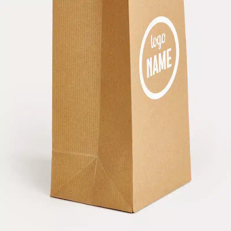 Sac en papier à bouteille de vin - sérigraphie – Image 4