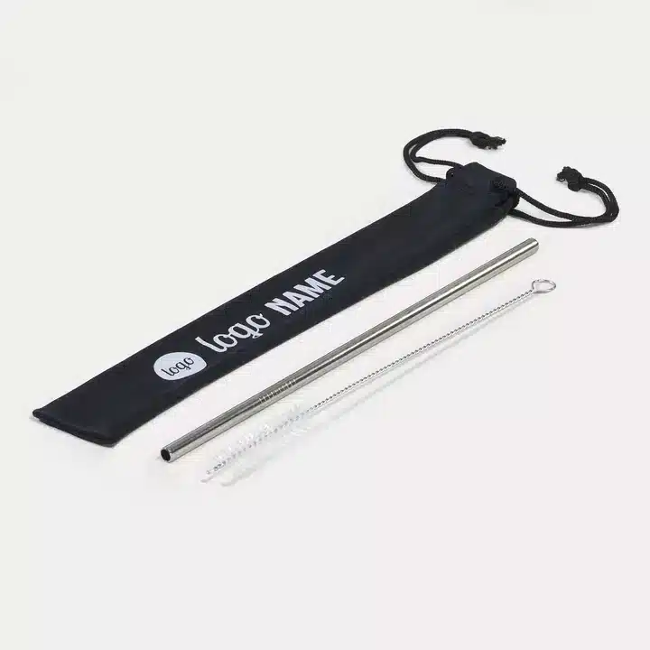 Paille réutilisable en inox