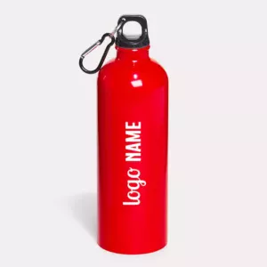 Gourde en aluminium avec mousqueton 750ml