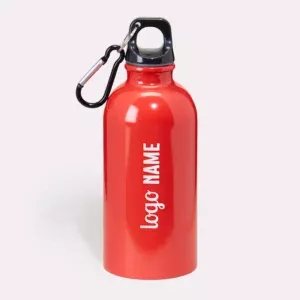 Gourdes en aluminium avec mousqueton 400ml