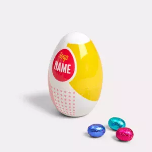 Easter egg with chocolate eggs