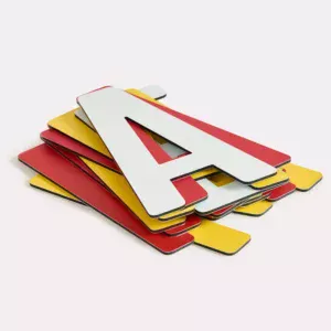 Lettres découpées