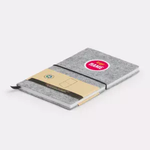 Carnet avec couverture en feutrine