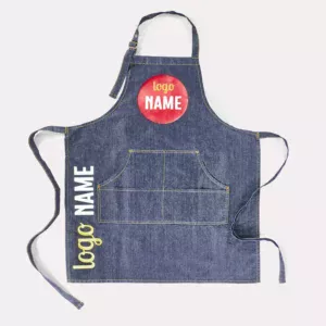 Tablier en tissu jeans