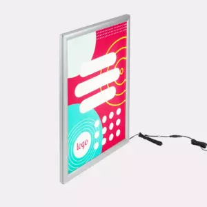 Cadre porte-affiche LED