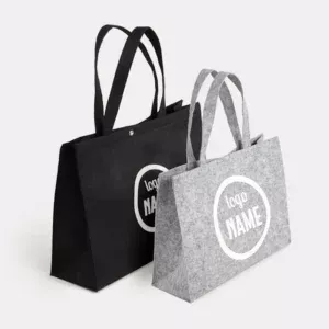 Sac shopping en feutrine