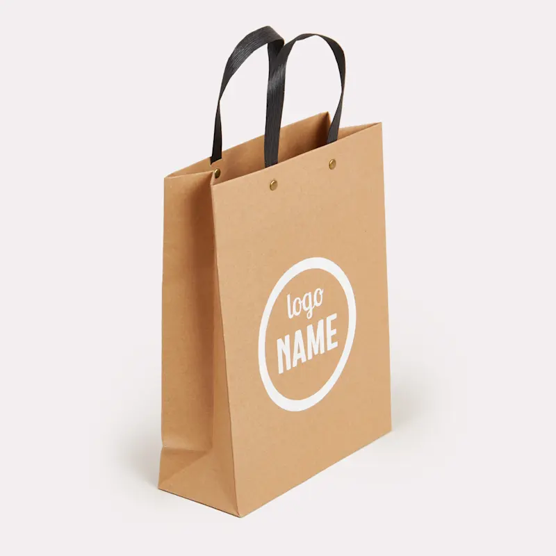 Sac luxe en papier - recyclé avec goujons – Image 2