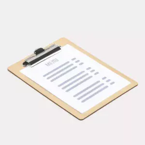 Porte-menus en bois